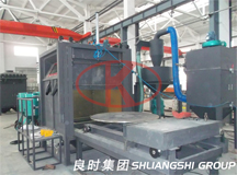 上海良时为客户设计制造汽车铝轮毂模具喷砂机
